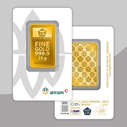 Emas Batangan ANTAM 25 gr